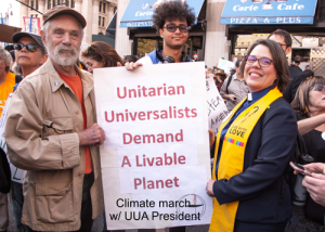 Legislative Advocacy - UUA President at Climate March