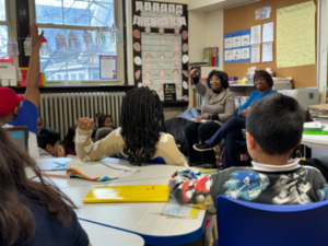 Children’s book author, Christine Taylor-Butler and her editor, Eileen Robinson, answered questions about their careers in writing.