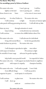 No Matter Who Wins by Rebecca Faulkner