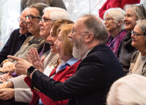 Ed sharing in the laughter