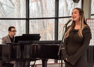 Hazel Foley singing, "Thank You for the Music"