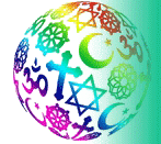 globe of world religions