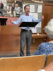 Sunday Service in the foyer - May 18, 2025 - Gian Andrea Morresi 