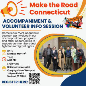 Make The Road May 19 at 6:00 PM at UU Westport